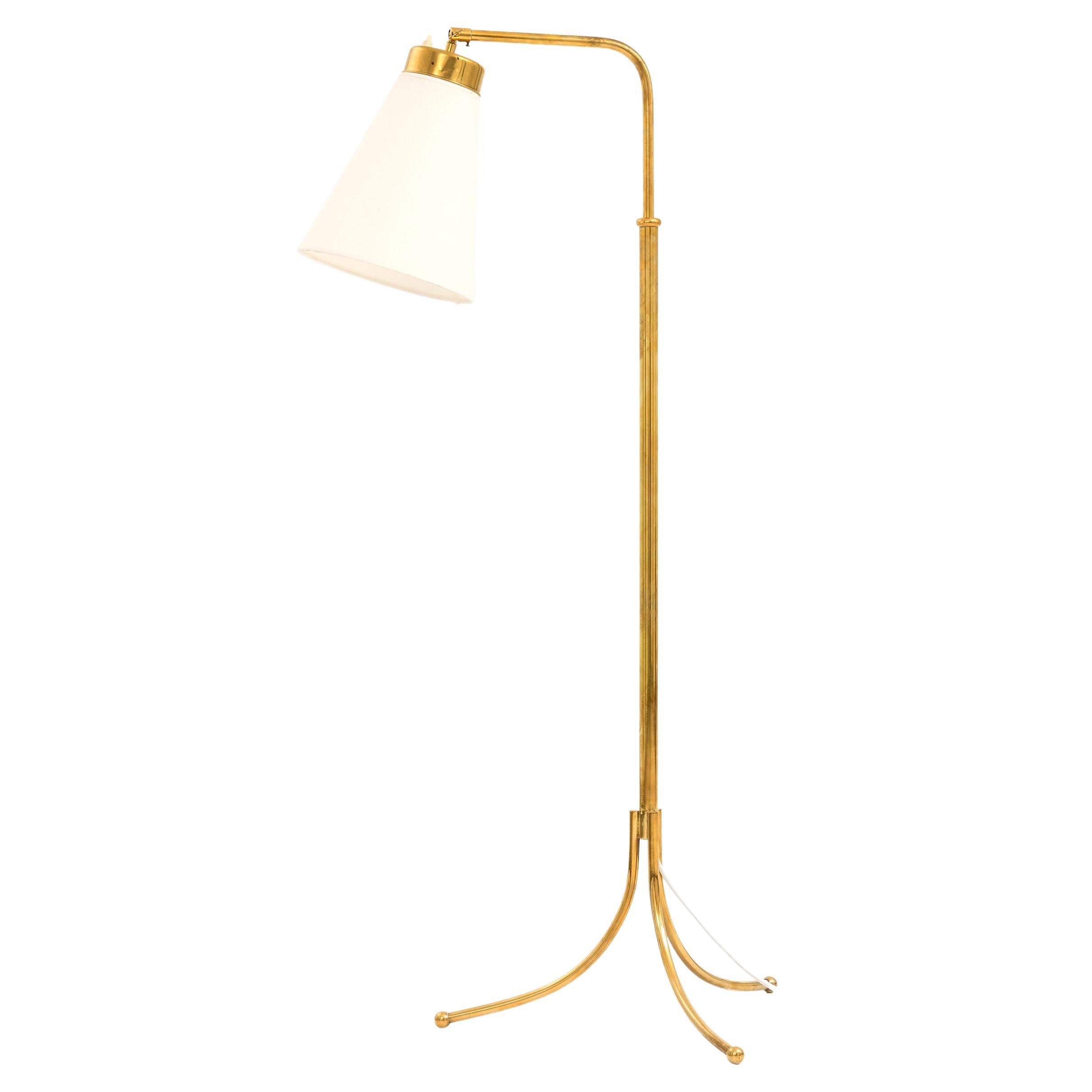 Floor Lamp in Brass By Josef Frank, 1950's For Sale