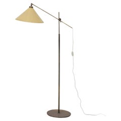 Floor Lamp in Brass by Th Valentiner