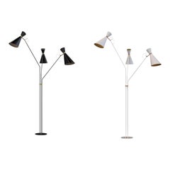 Lampada da terra in ottone