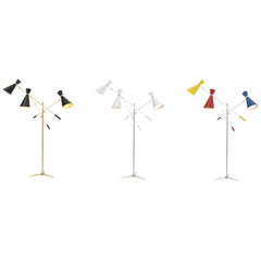 Lampada da terra in ottone