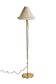 Floor lamp in Brass with Adjustable Height by Abo Randers, Denmark, 60s