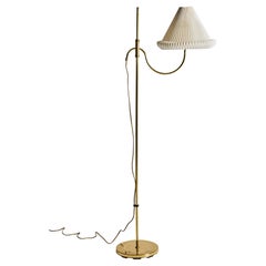 Floor lamp in Brass with Adjustable Height by Abo Randers, Denmark, 60s