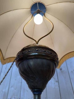 Floor lamp in bronze and onyx, Napoleon III style