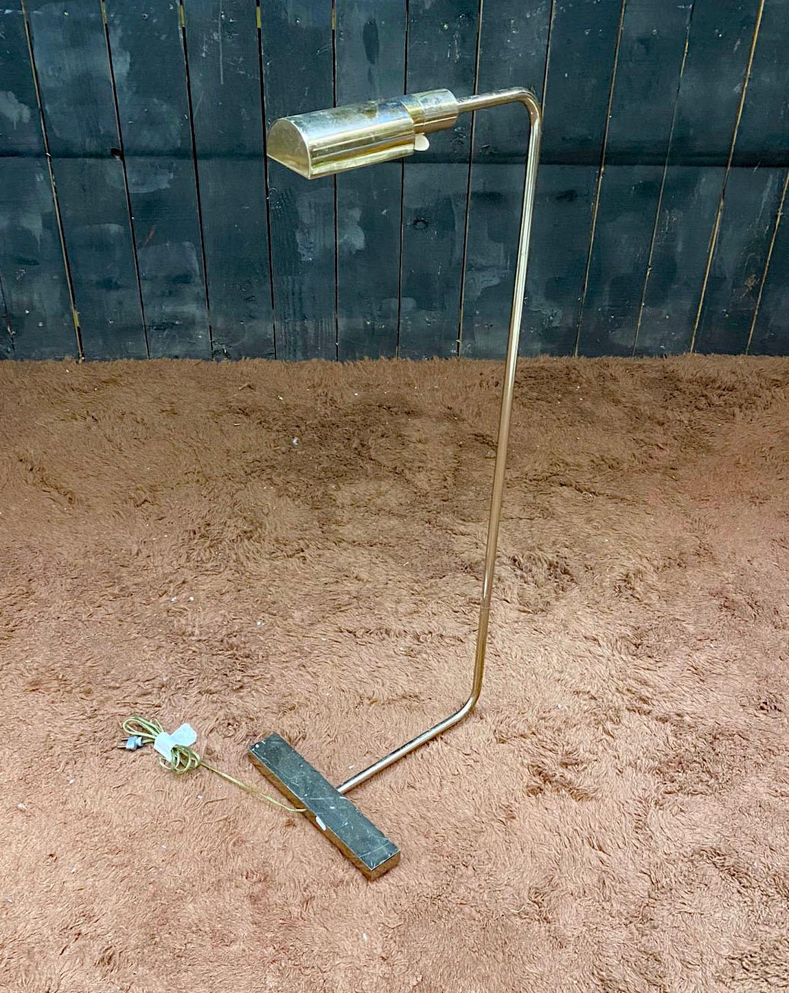 European  Floor Lamp in Bronze circa 1970 For Sale