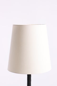 Stehlampe aus Kupfer und Leder, entworfen von Jo Hammerborg, 1950er Jahre