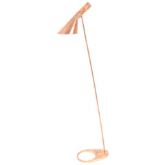 Floor Lamp in Copper by Arne Jacobsen, Scandinavian Modern, 1960s