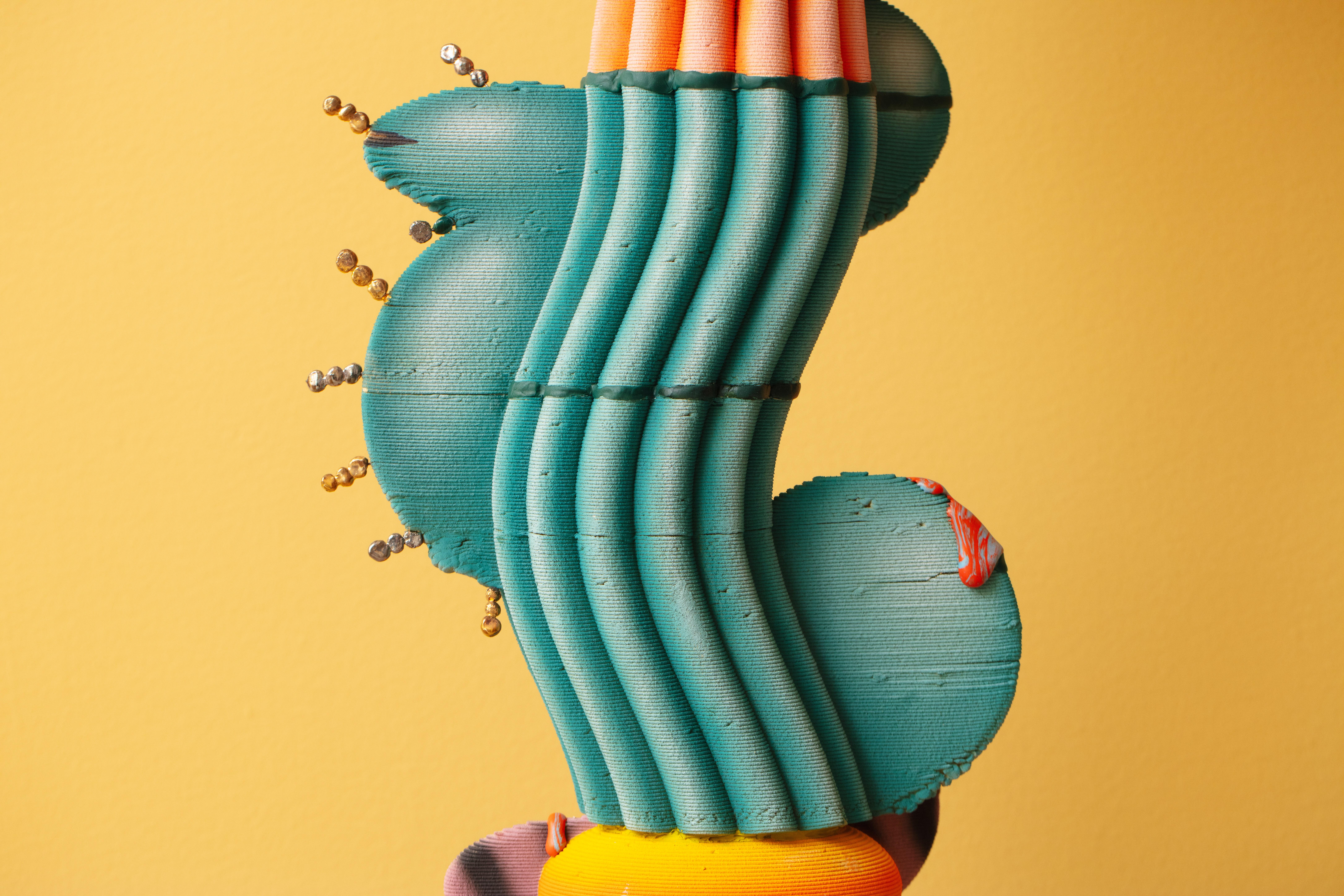 Contemporary Floor Lamp in Fasciation by Jolie Ngo