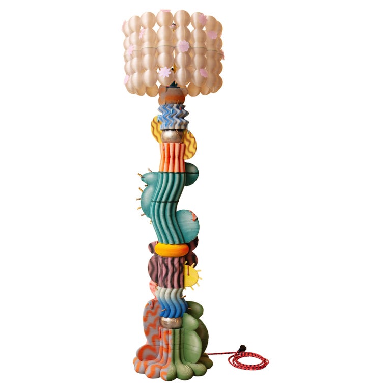 Jolie Ngo floor lamp in Fasciation, 2024, offered by R & Company