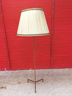 Floor Lamp in Gilded Iron circa 1950