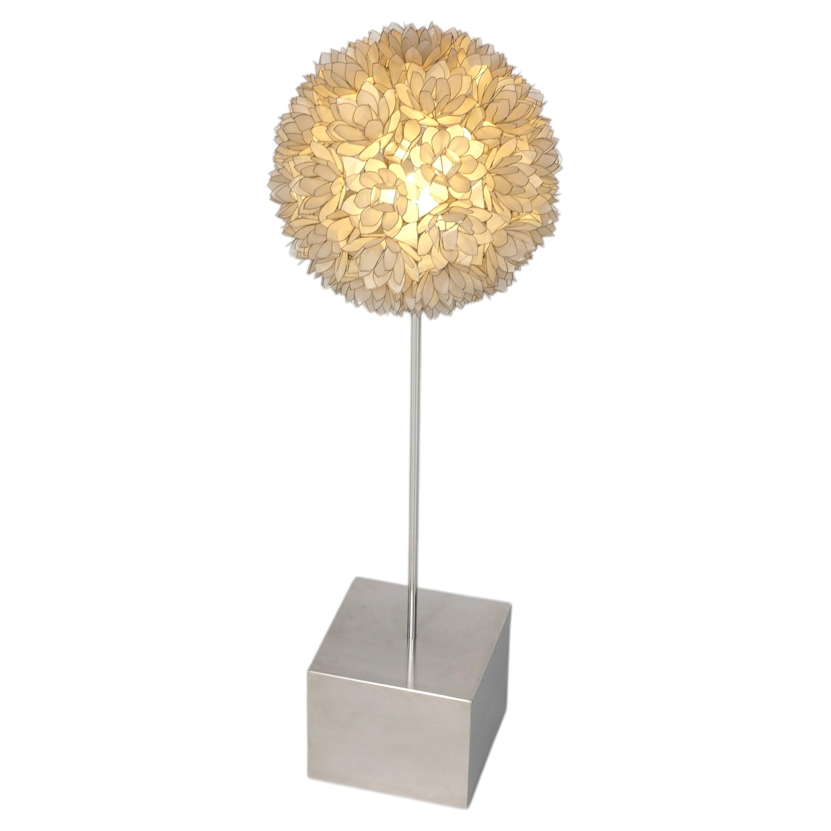 Floor Lamp in Mother Pearl by Rausch, Germany 1960s. For Sale