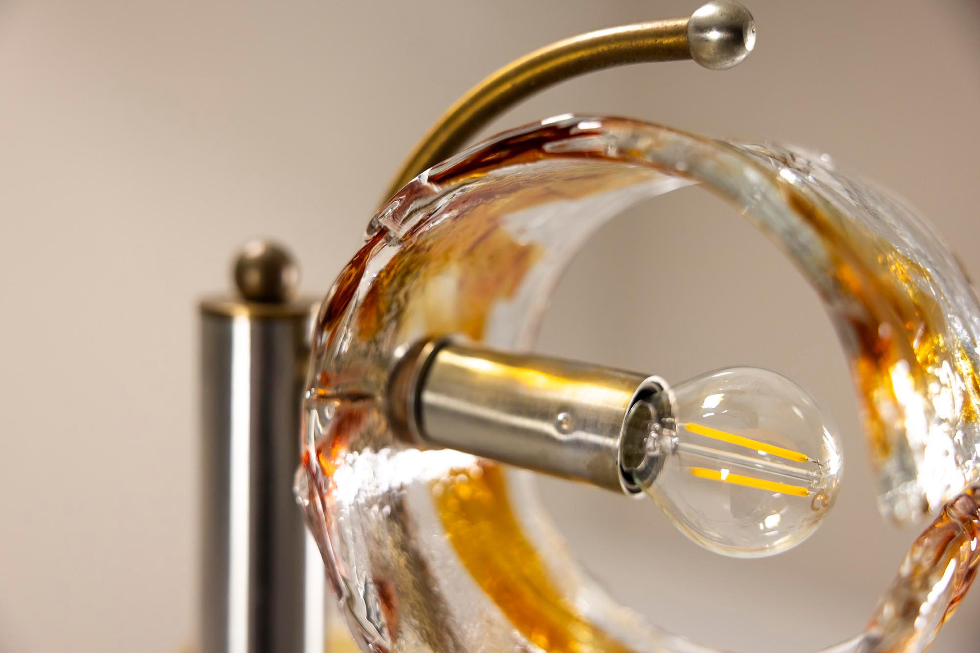 Floor lamp in Murano and Chromed Metal in the style of Tony Zuccheri, Italy 1970 8