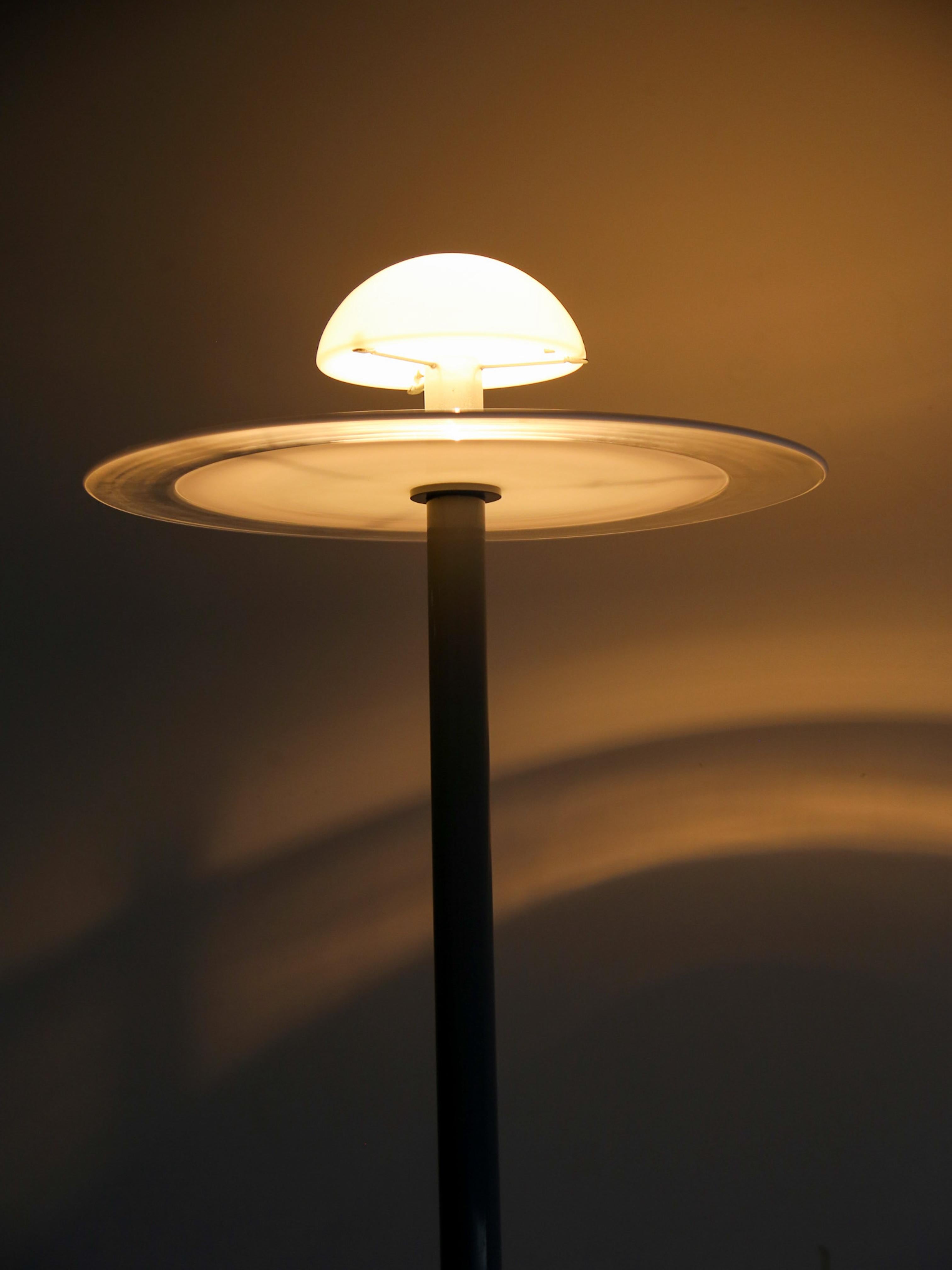 Floor Lamp in Murano Glass and Metal by AVMazzega For Sale 4
