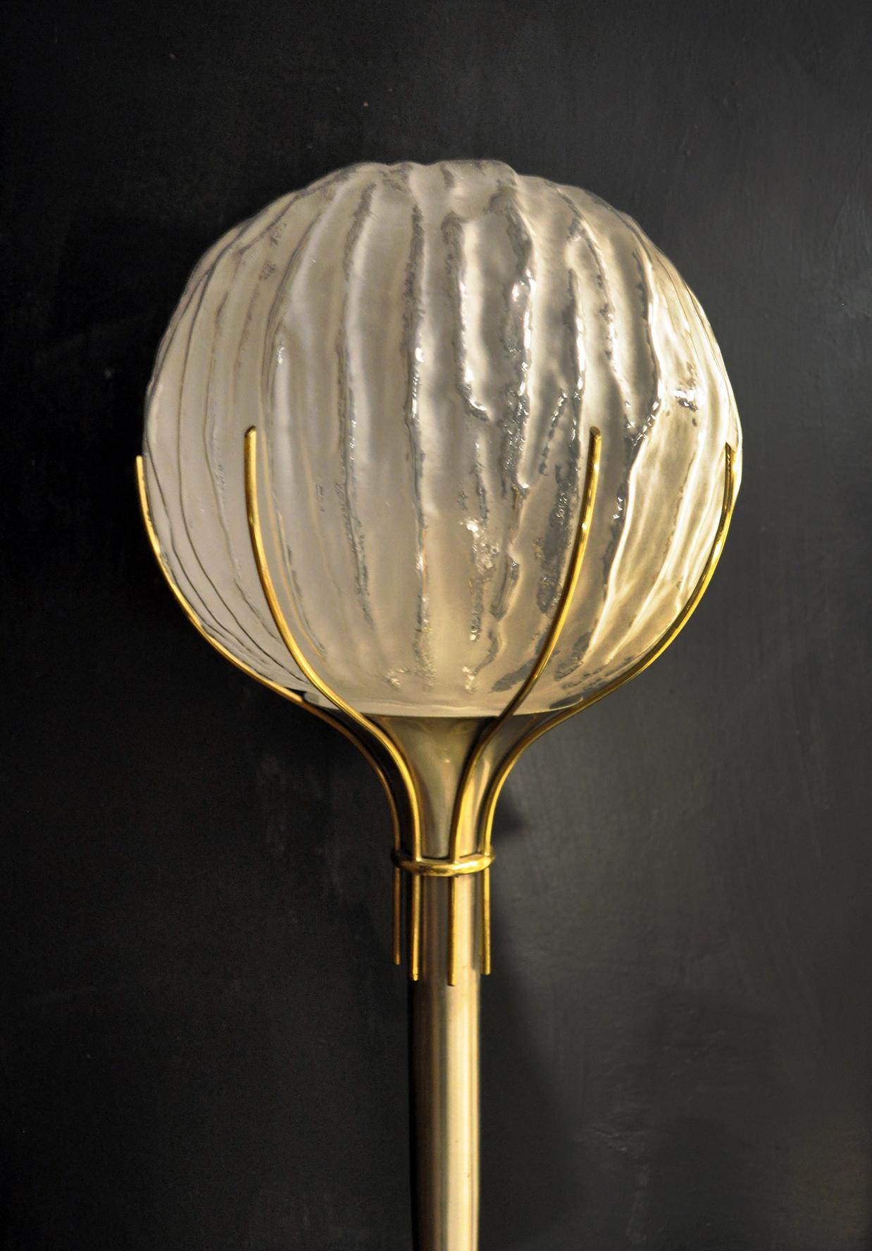Floor Lamp in Murano Glass. Producer Luci Illuminazione, 1960's For Sale 3