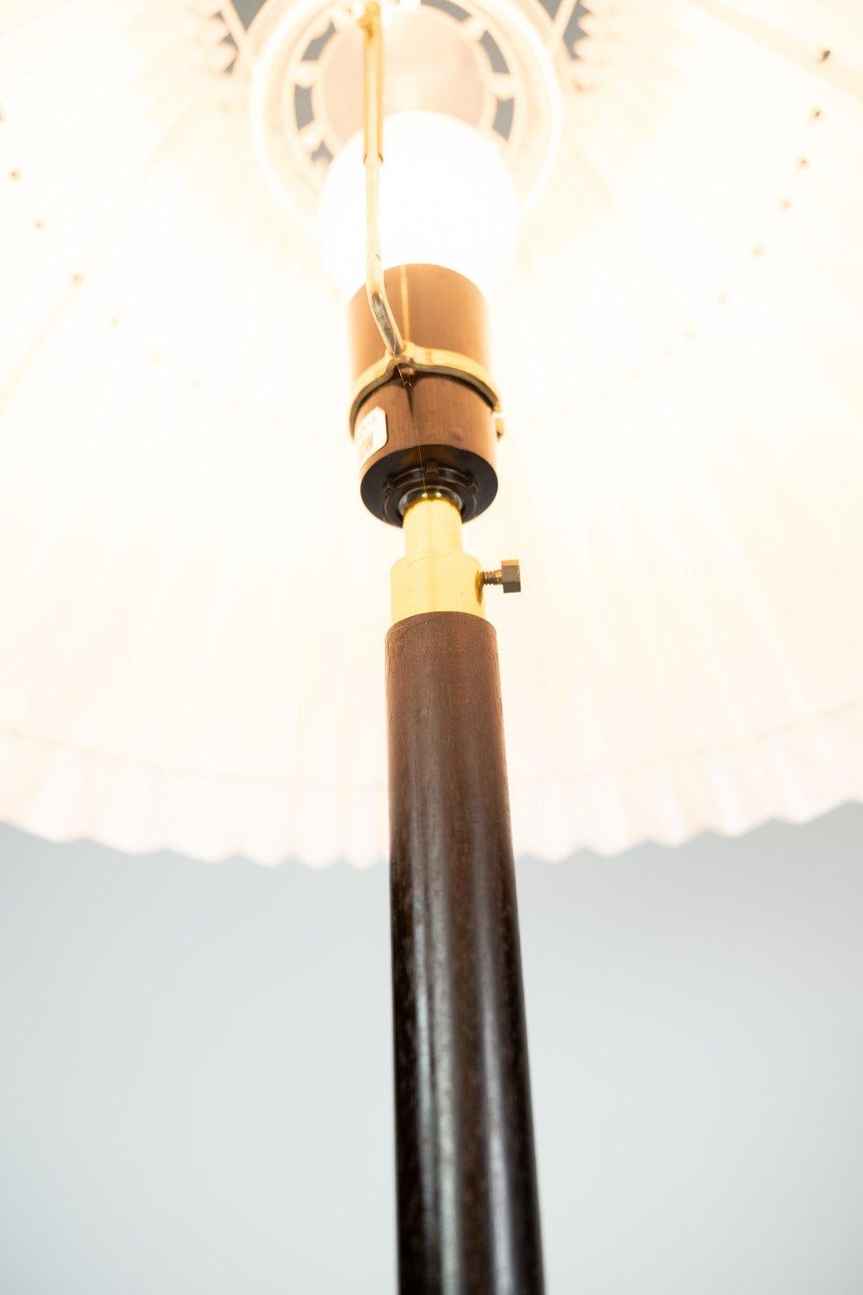Floor Lamp in Rosewood and Brass of Danish Design from the 1960s In Good Condition In Lejre, DK