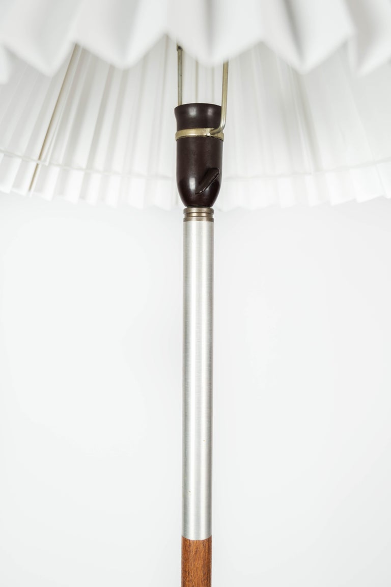 Scandinavian Modern Floor Lamp in Rosewood and Metal, of Danish Design from the 1960s
