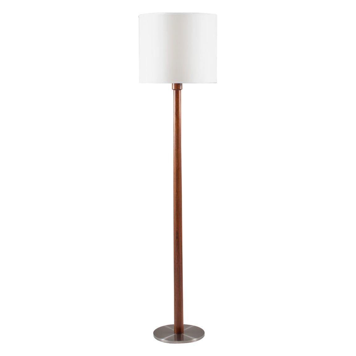 Floor Lamp in Rosewood by Uno & Östen Kristiansson for Luxus, Sweden