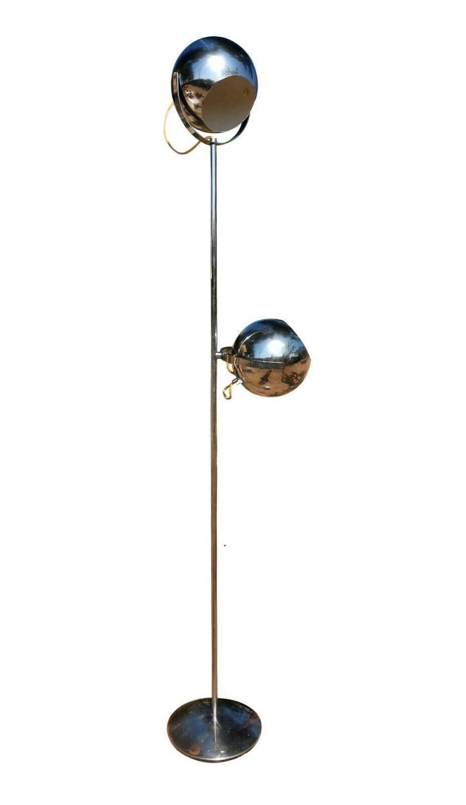 Metal Floor Lamp in Steel Produced by Goffredo Reggiani, 1970s For Sale