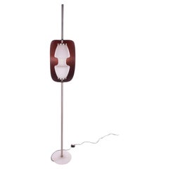 Floor Lamp in Teak and Marble in the style of Goffredo Reggiani, Italy 1970s