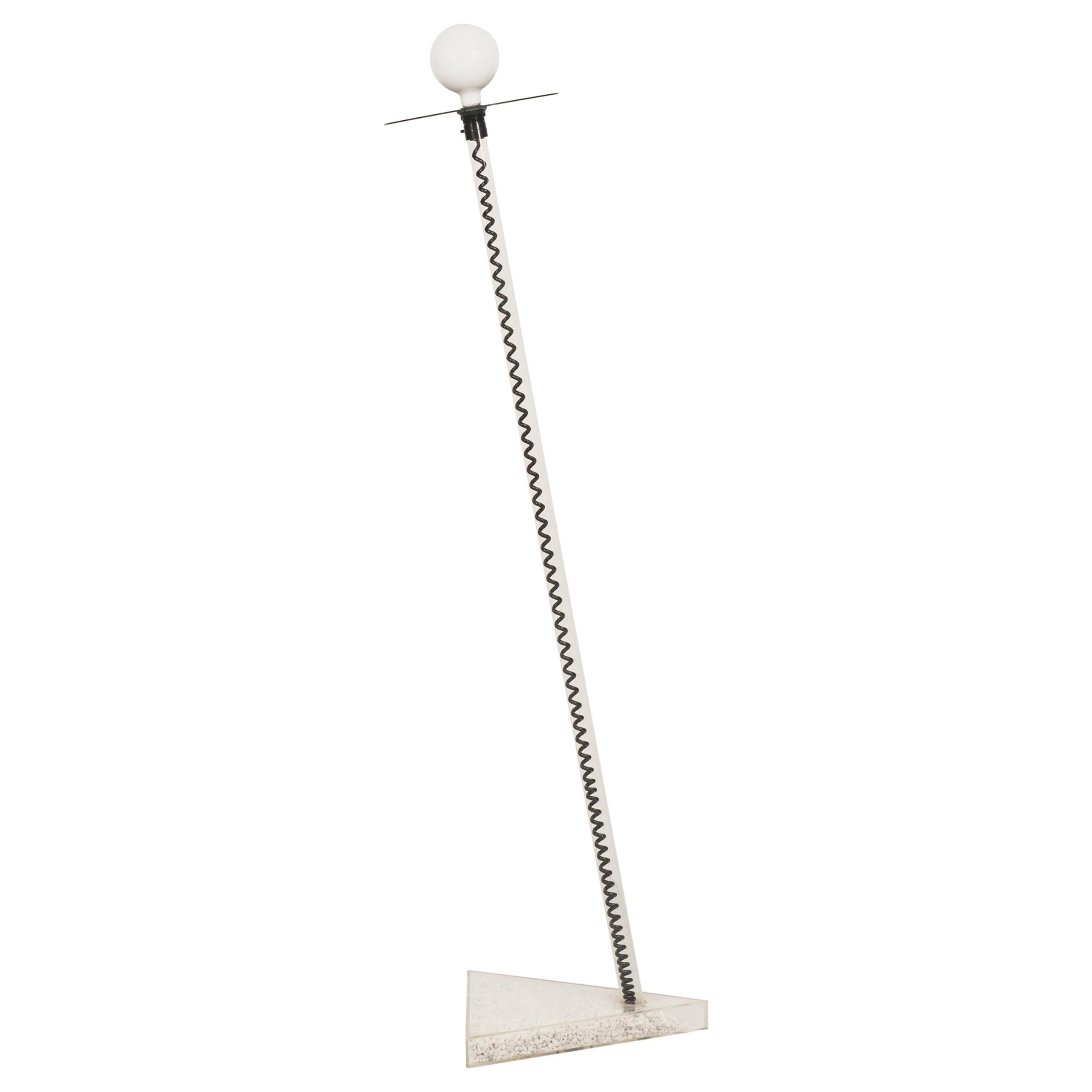 Floor Lamp in the Manner of the Memphis Group Probably Produced in Italy For Sale