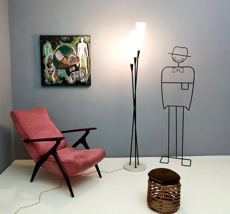 Floor Lamp in the Style of Angelo Lelli for Arredoluce, Italy 1950s For Sale at 1stdibs