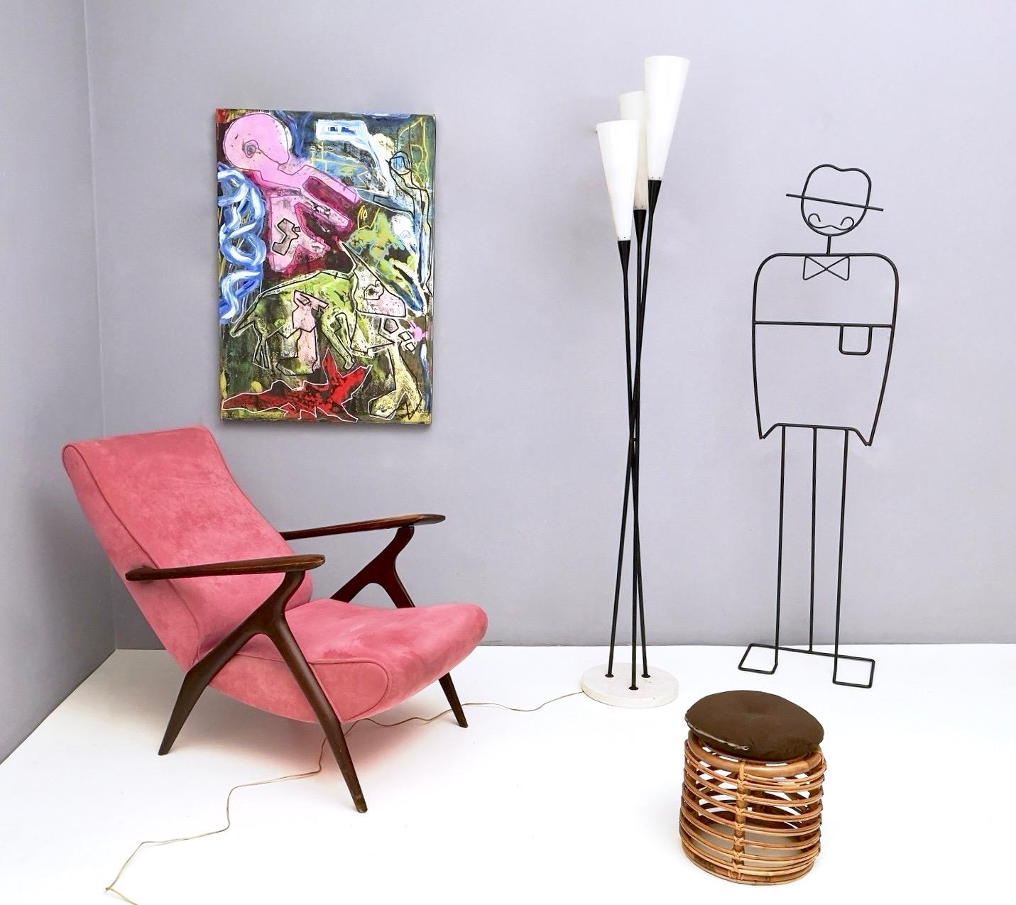 Mid-Century Modern Floor Lamp in the Style of Angelo Lelli for Arredoluce, Italy