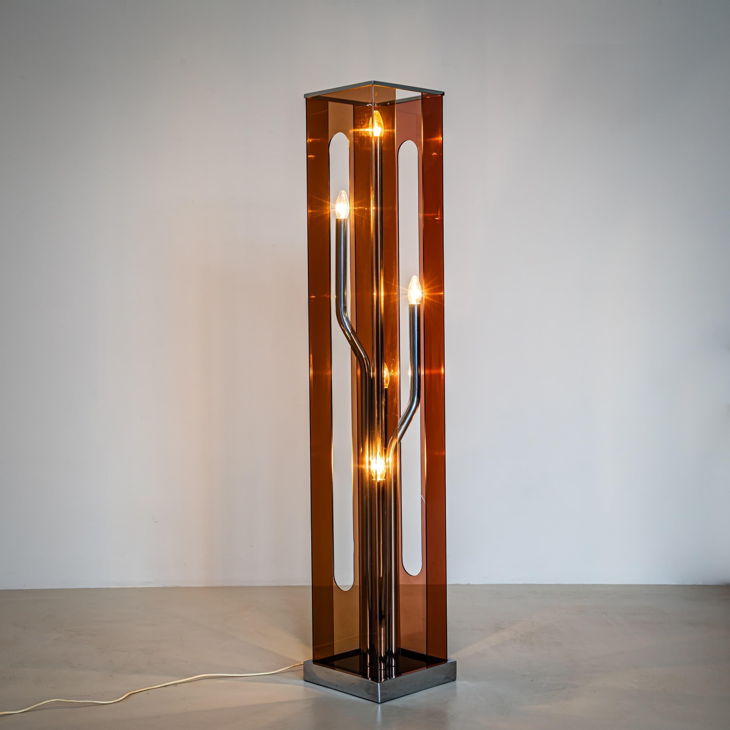 Lámpara de pie de estilo Goffredo Reggiani, Italia siglo XX en venta