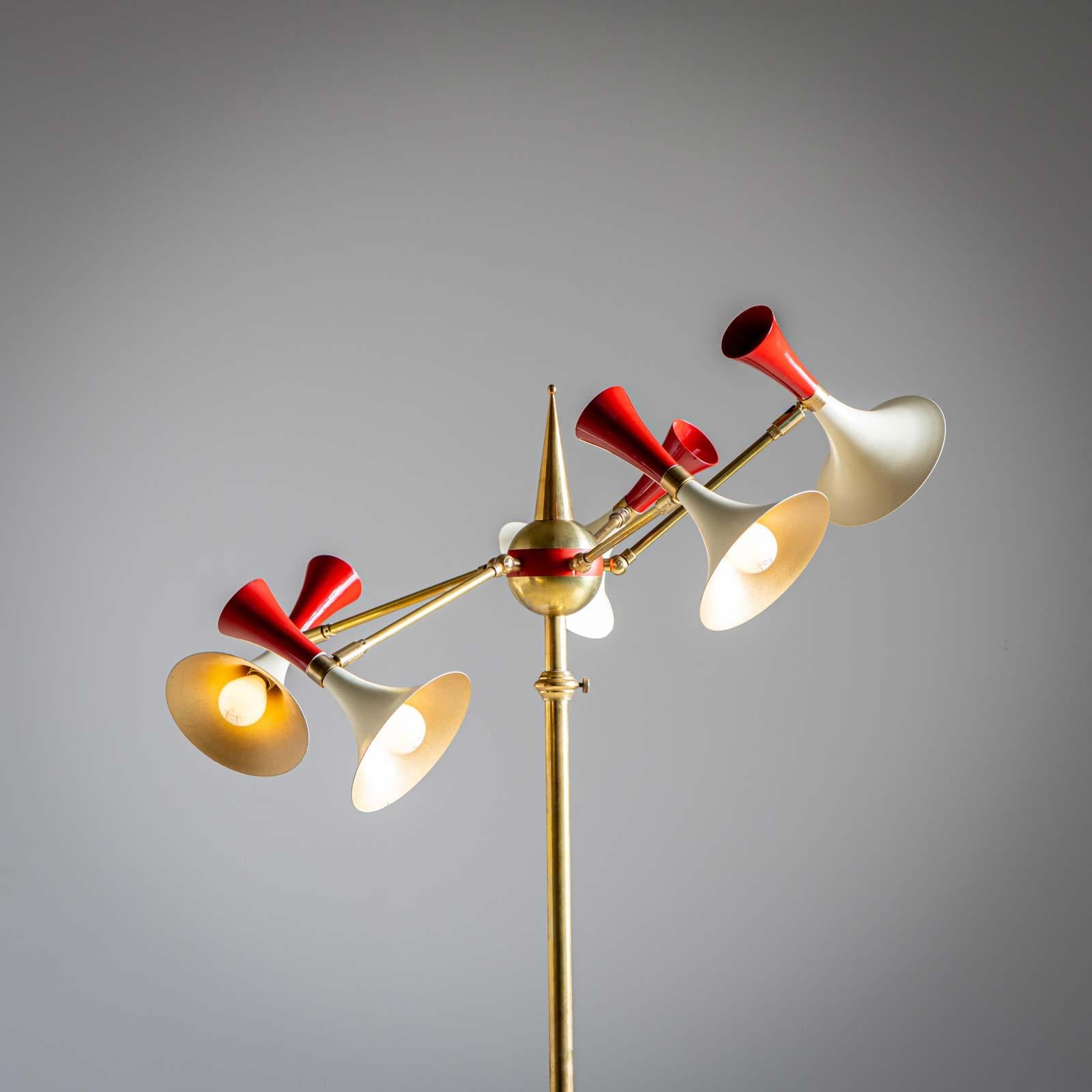 Lampadaire dans le style de Stilnovo, années 1960 en vente 5