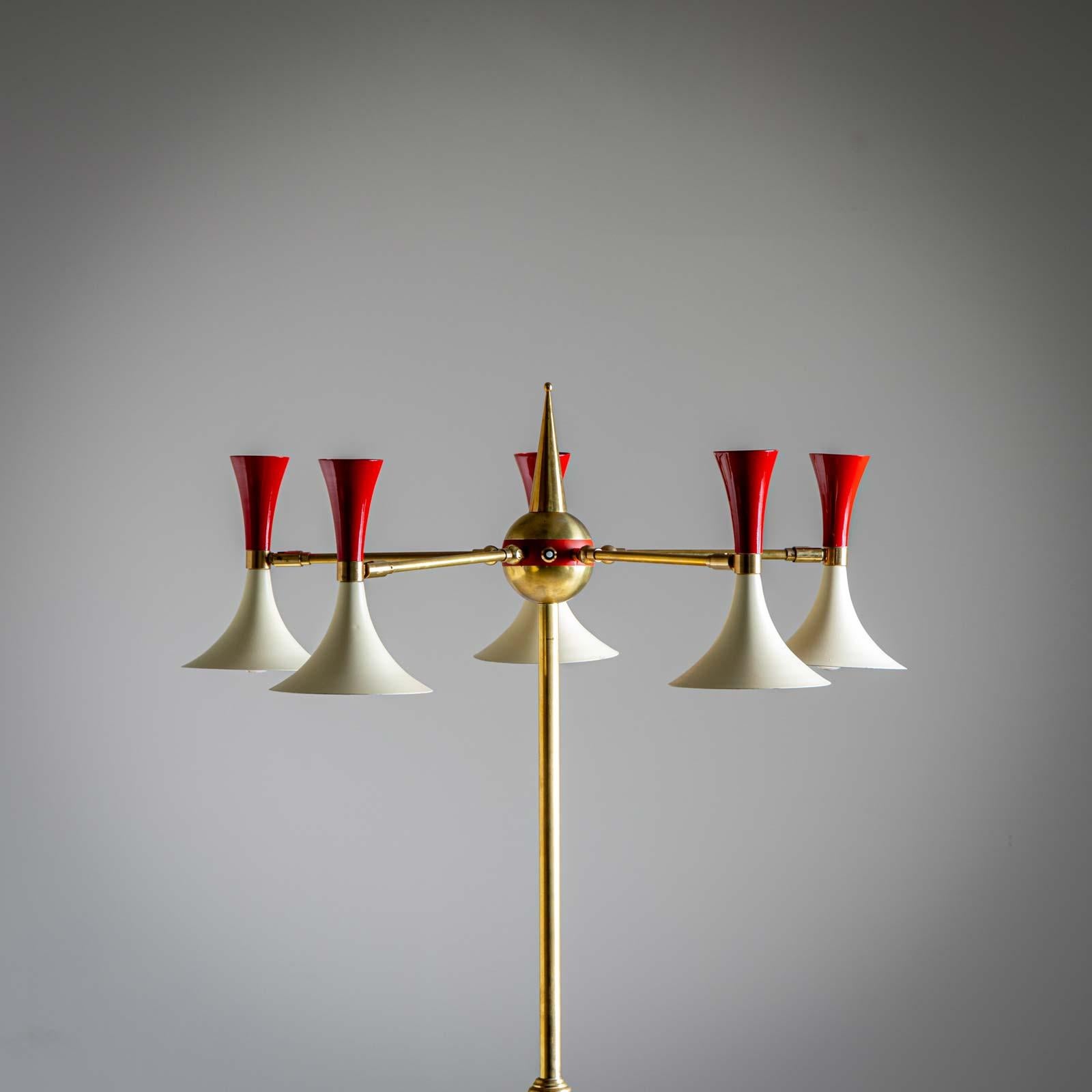 Lampadaire dans le style de Stilnovo, années 1960 en vente 7