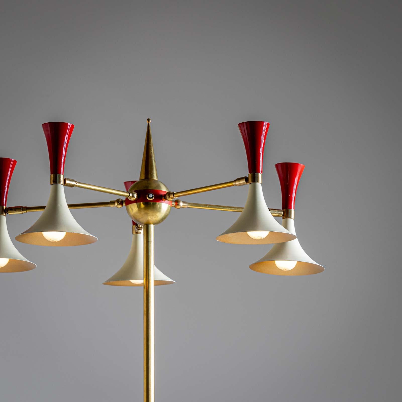 Lampadaire dans le style de Stilnovo, années 1960 en vente 9