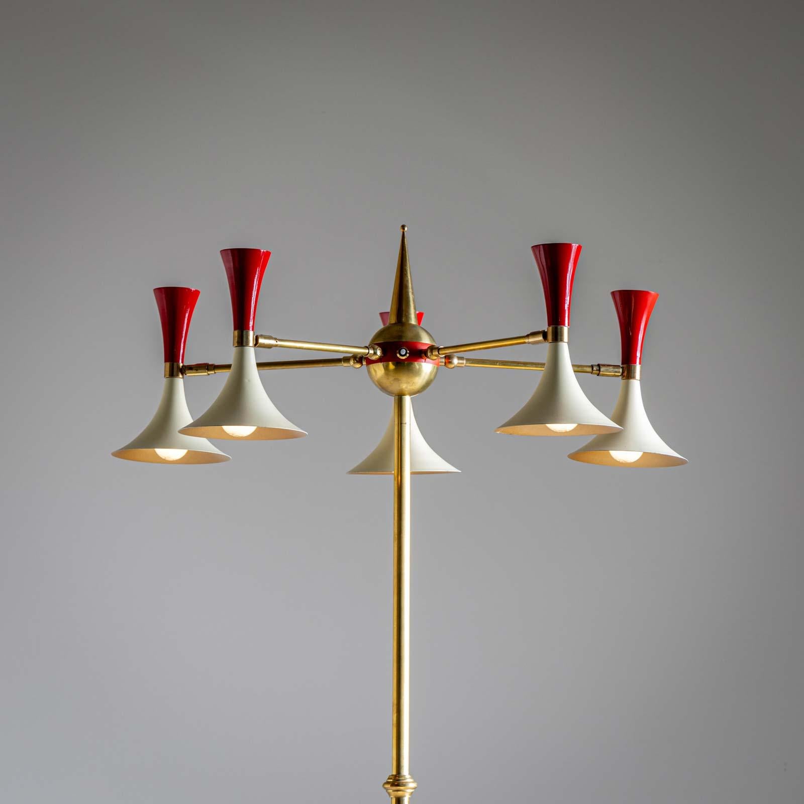 Lampadaire dans le style de Stilnovo, années 1960 en vente 10