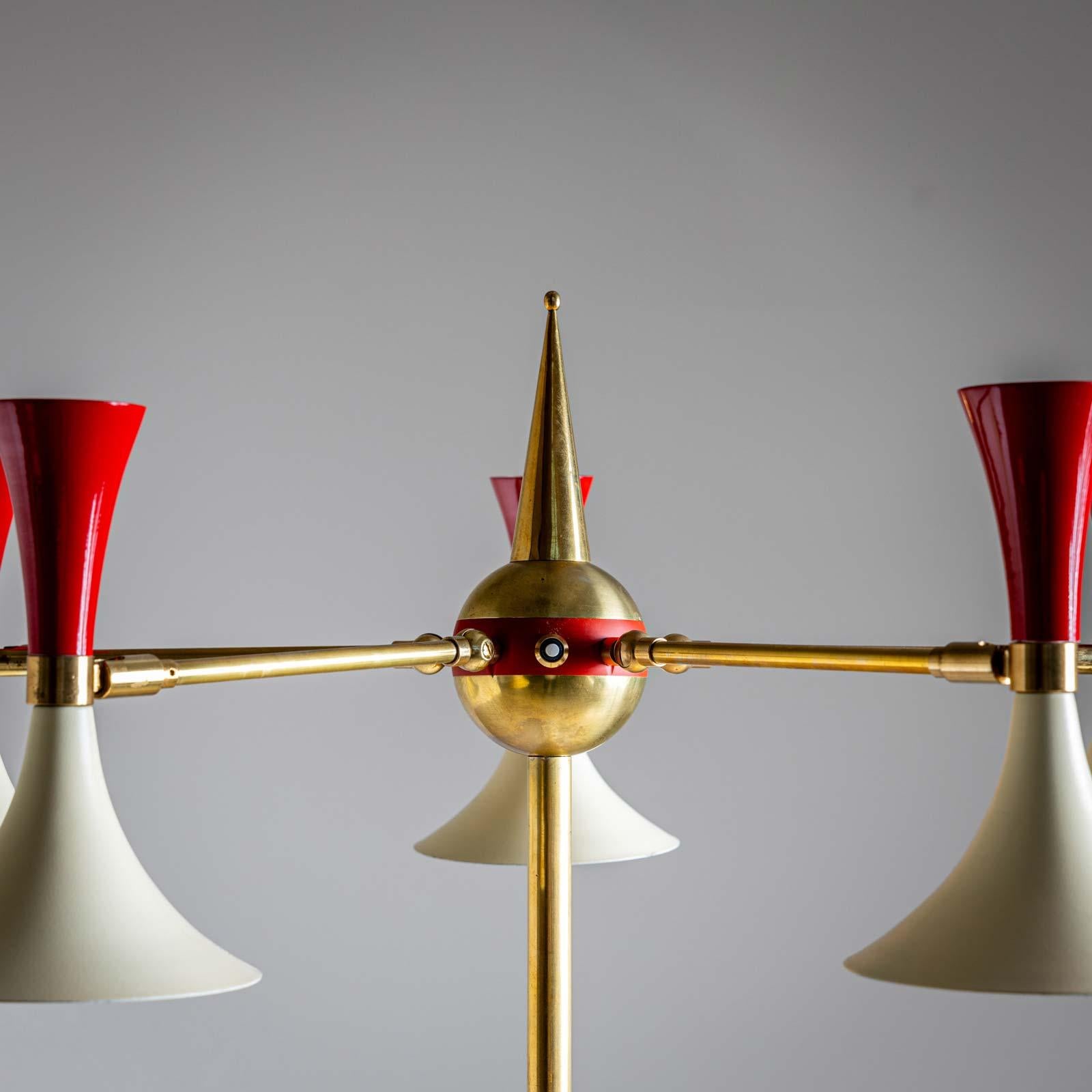 Lampadaire dans le style de Stilnovo, années 1960 en vente 14