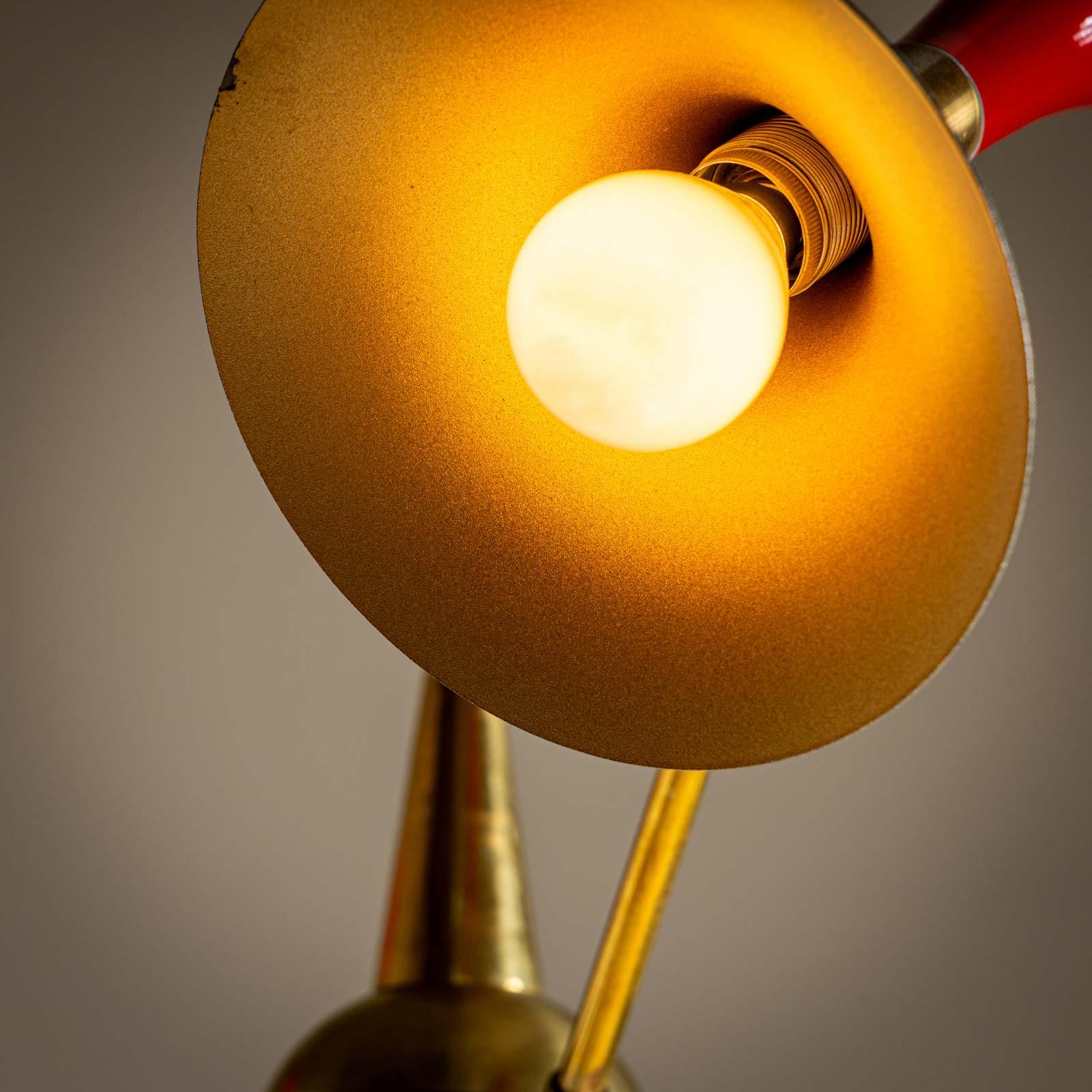 Laiton Lampadaire dans le style de Stilnovo, années 1960 en vente