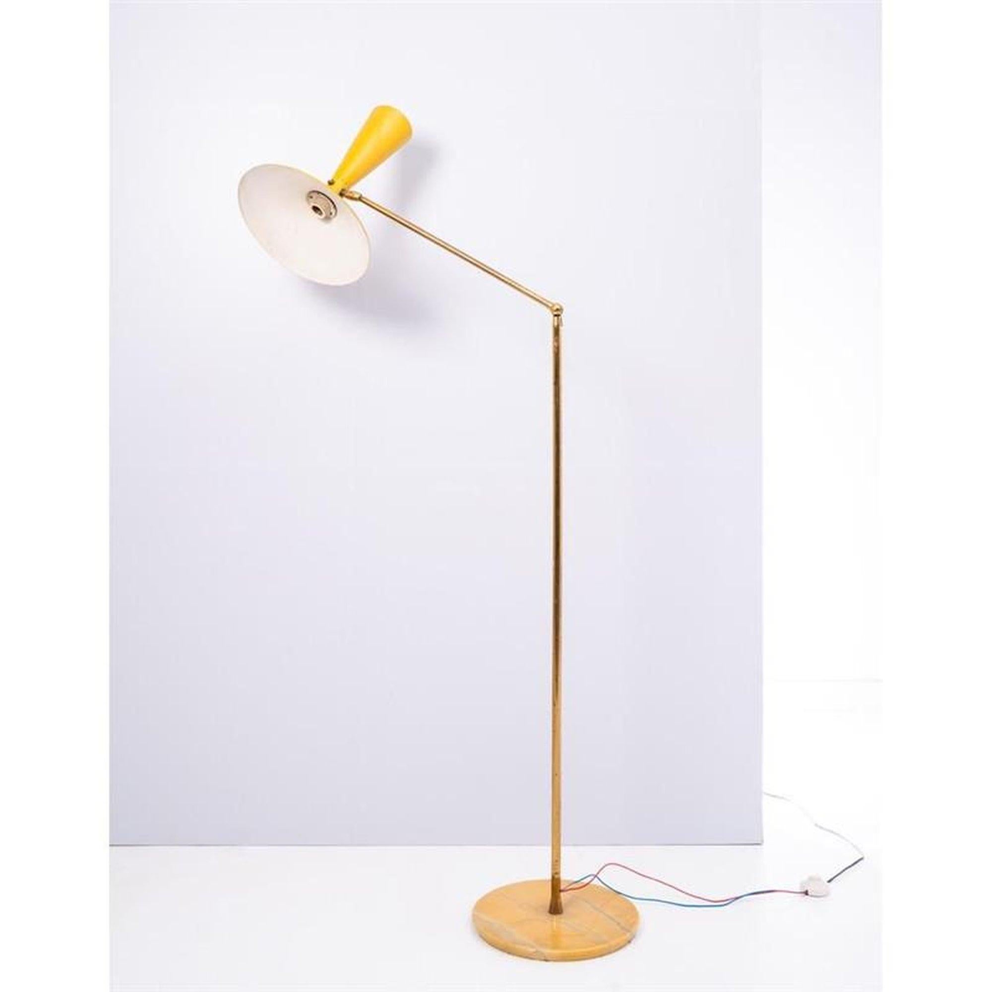 Mid-18th Century Floor Lamp in the style of Stilnovo For Sale