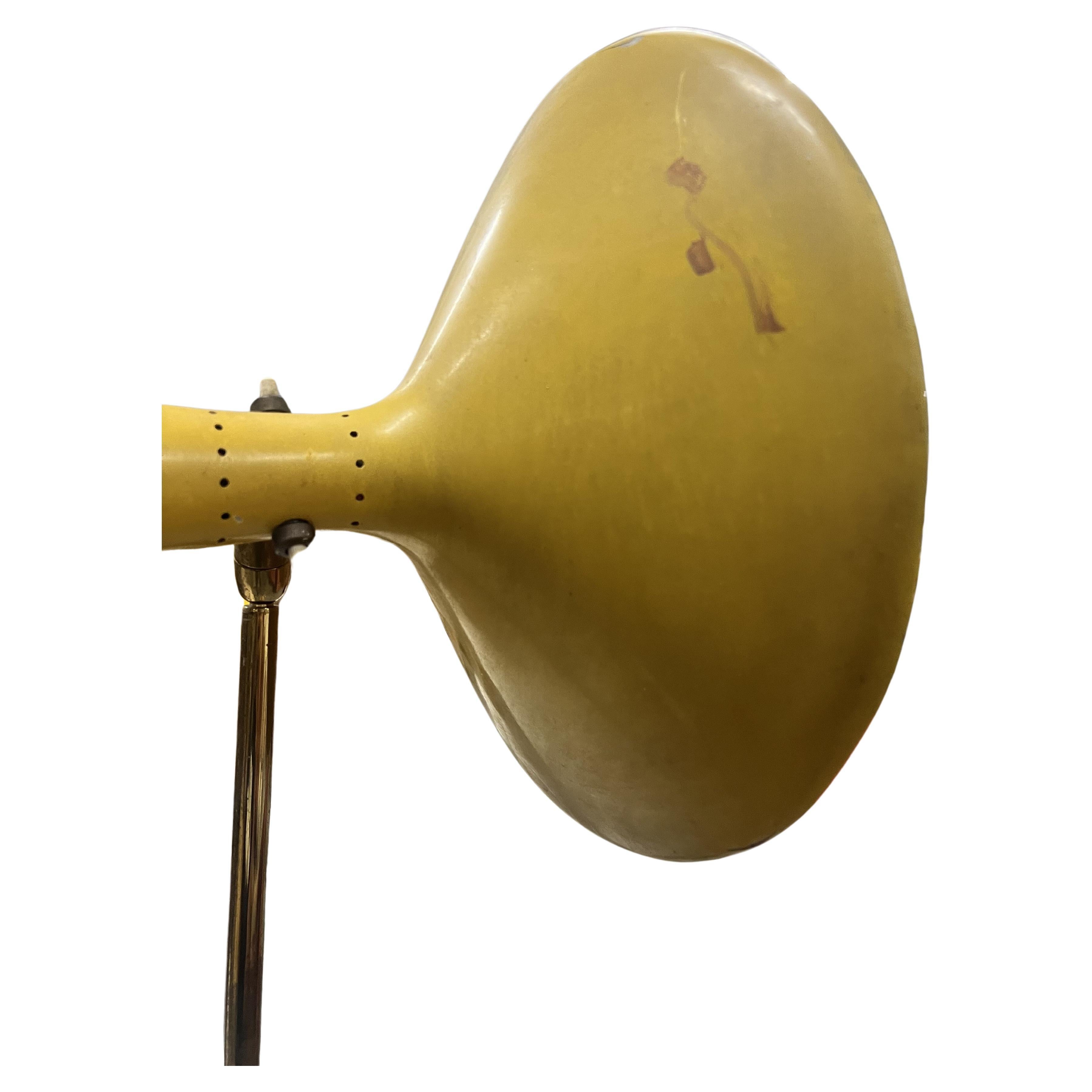 Brass Floor Lamp in the style of Stilnovo For Sale