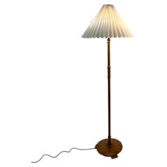 Floor Lamp in Walnut with Paper Shade, of Danish Design, 1960s
