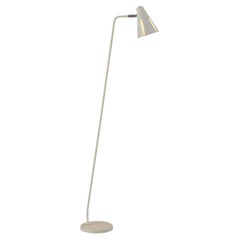 Floor Lamp in White Patinated Metal