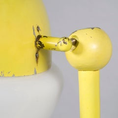 Mid Century Modern, Italian Floor Lamp in Yellow Lacquered Metal by Gae Aulenti