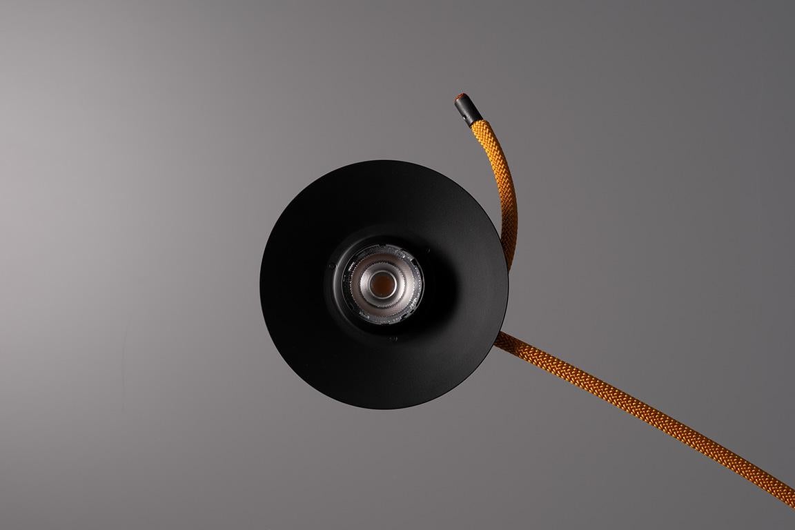 Aluminium Floor Lamp Ingo Maurer Ms. Bowjangles - Orange en vente