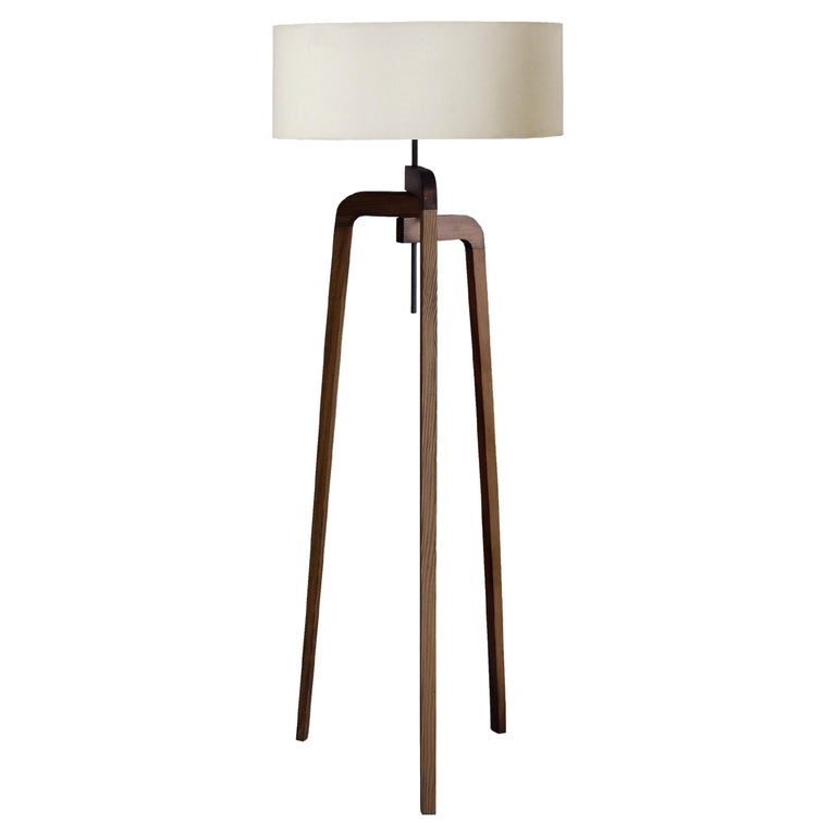 Floor Lamp Iris Solid Wood For Sale at 1stDibs