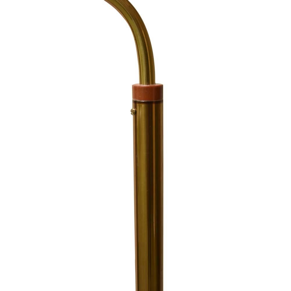 Floor Lamp Italian Design by Gio Ponti for Fontana Arte Cream Shade on Brass 60s For Sale 2