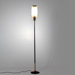 Mid-Century Modern Stilnovo Brass Floor Lamp, Italy, 1950s