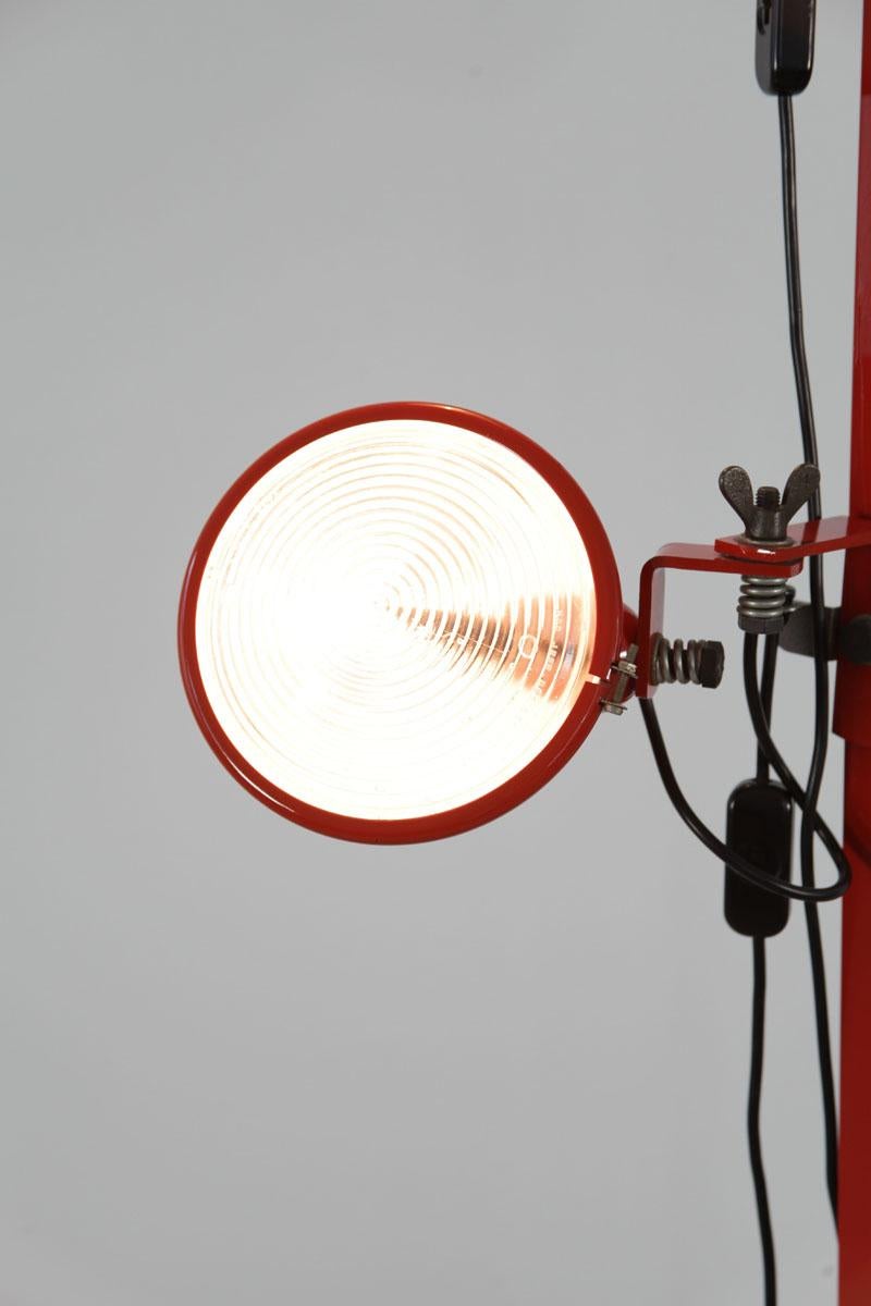 Iron  Floor Lamp, Jeep, Designed by Cesare Leonardi and Franca Stagi, Lumenform