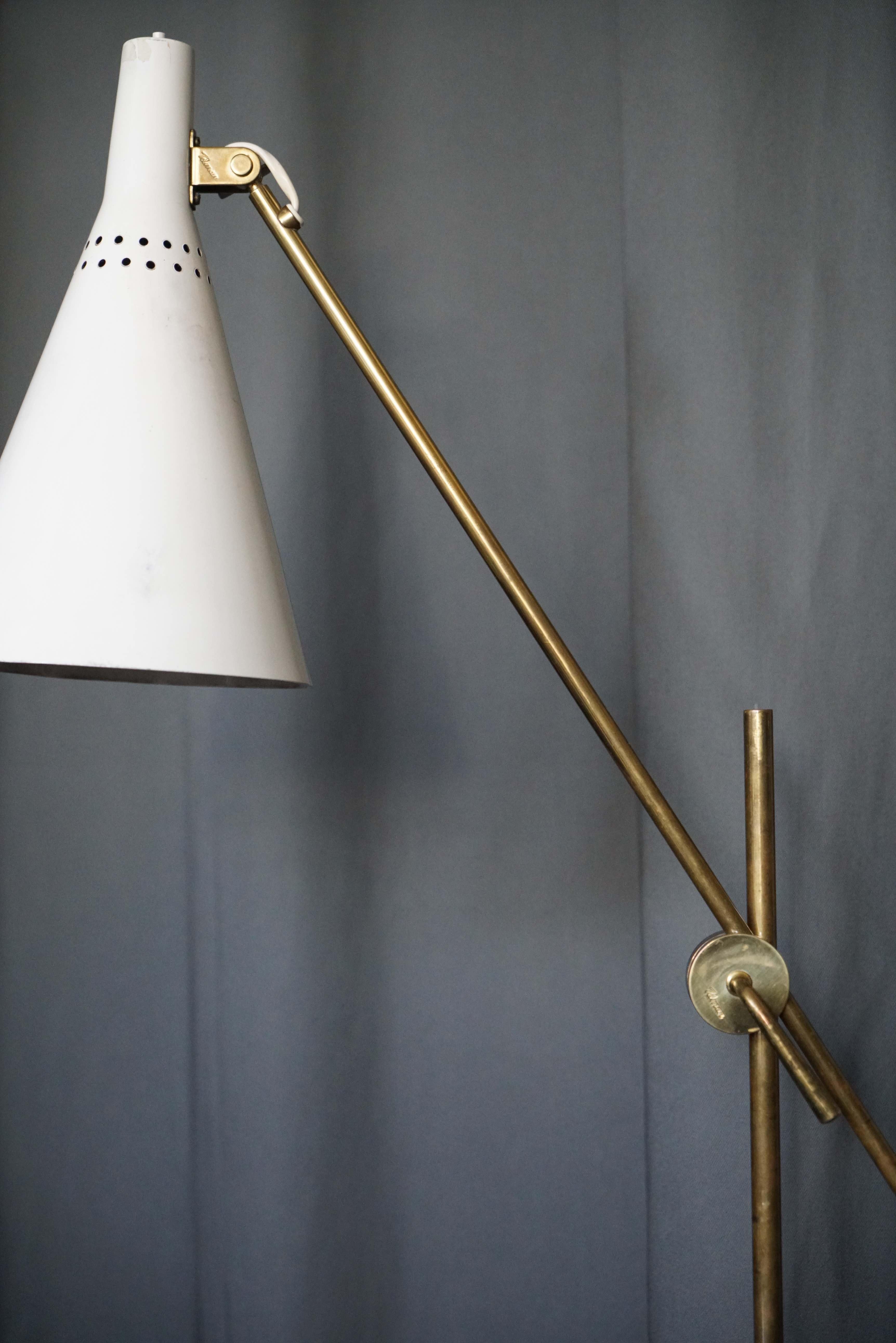 Floor Lamp “K10-11” by Tapio Wirkkala for Idman In Good Condition For Sale In Long Island City, NY