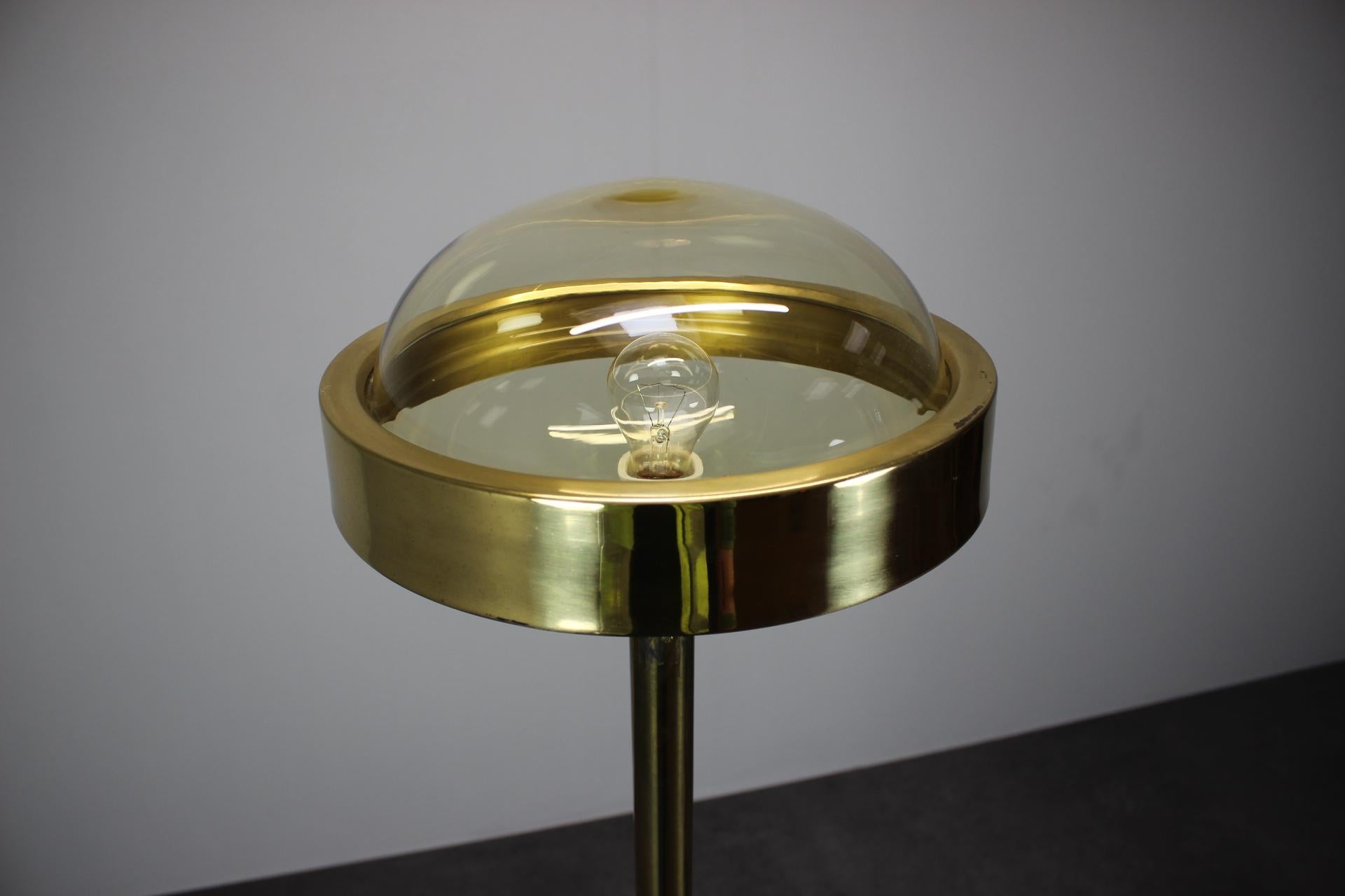 Czech Floor Lamp Kamenický Šenov Space Age UFO, 1970s