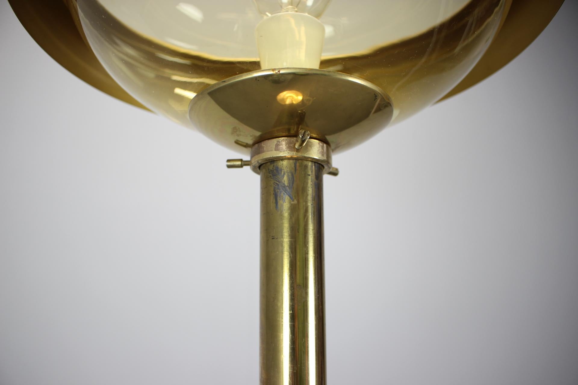 Floor Lamp Kamenický Šenov Space Age UFO, 1970s In Good Condition In Praha, CZ