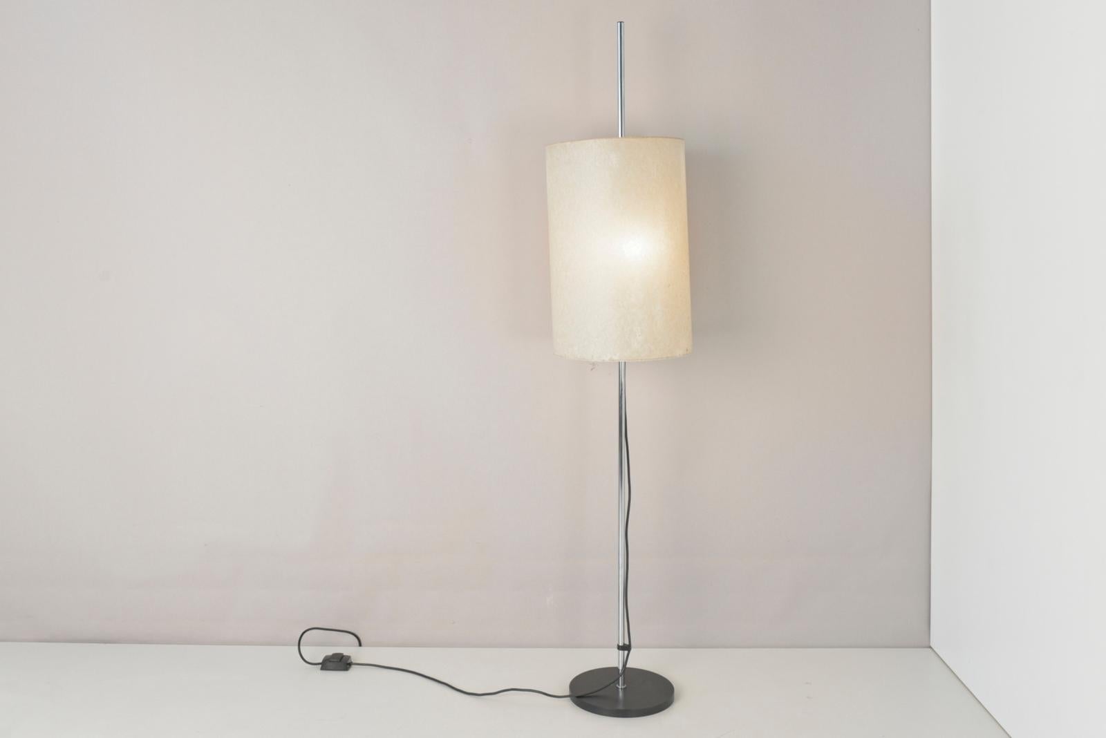 Mid-Century Modern Floor Lamp L400 in Metal for STAFF, Germany - 1969 For Sale