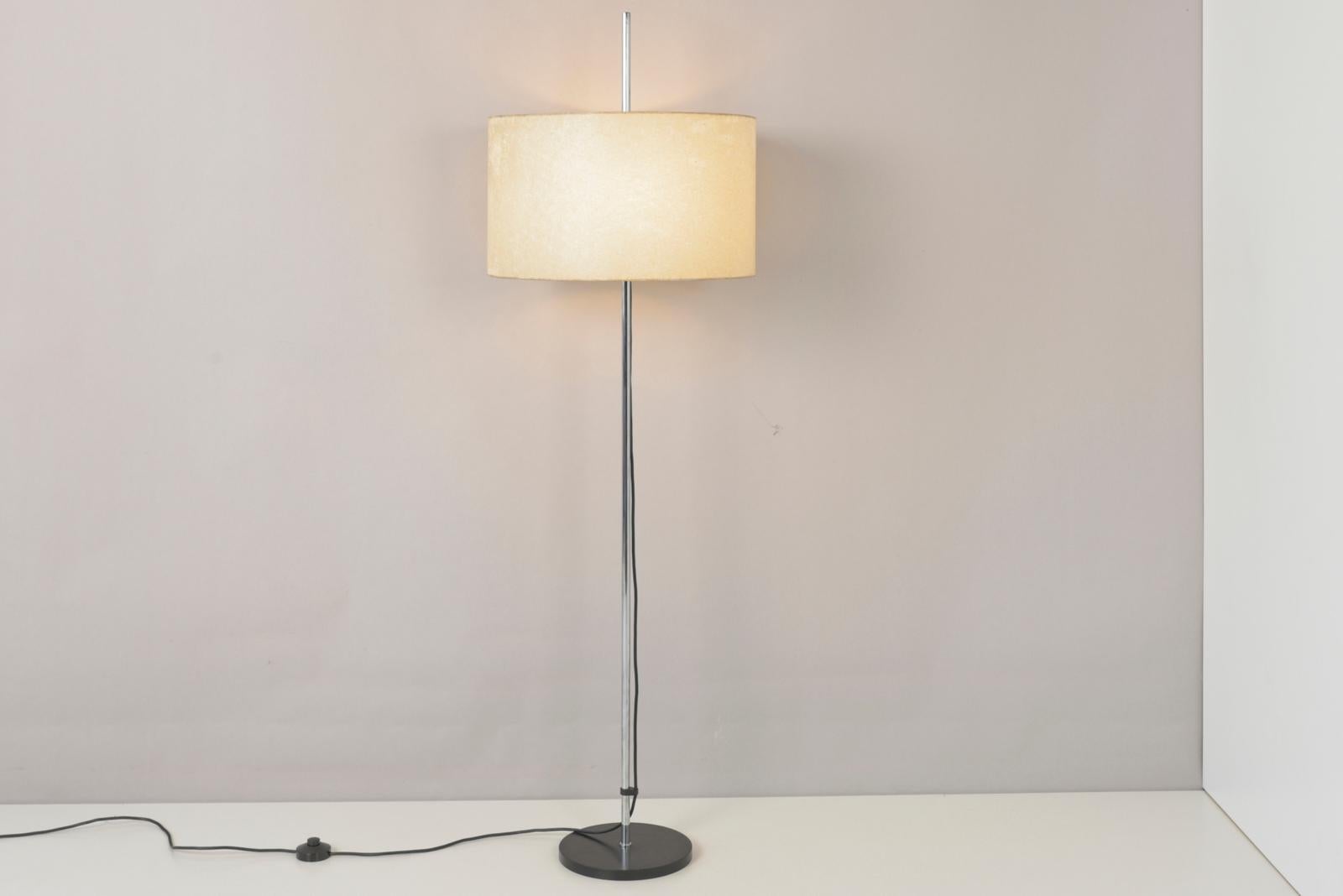 Mid-Century Modern Floor Lamp L400 in Metal for STAFF, Germany - 1969 For Sale