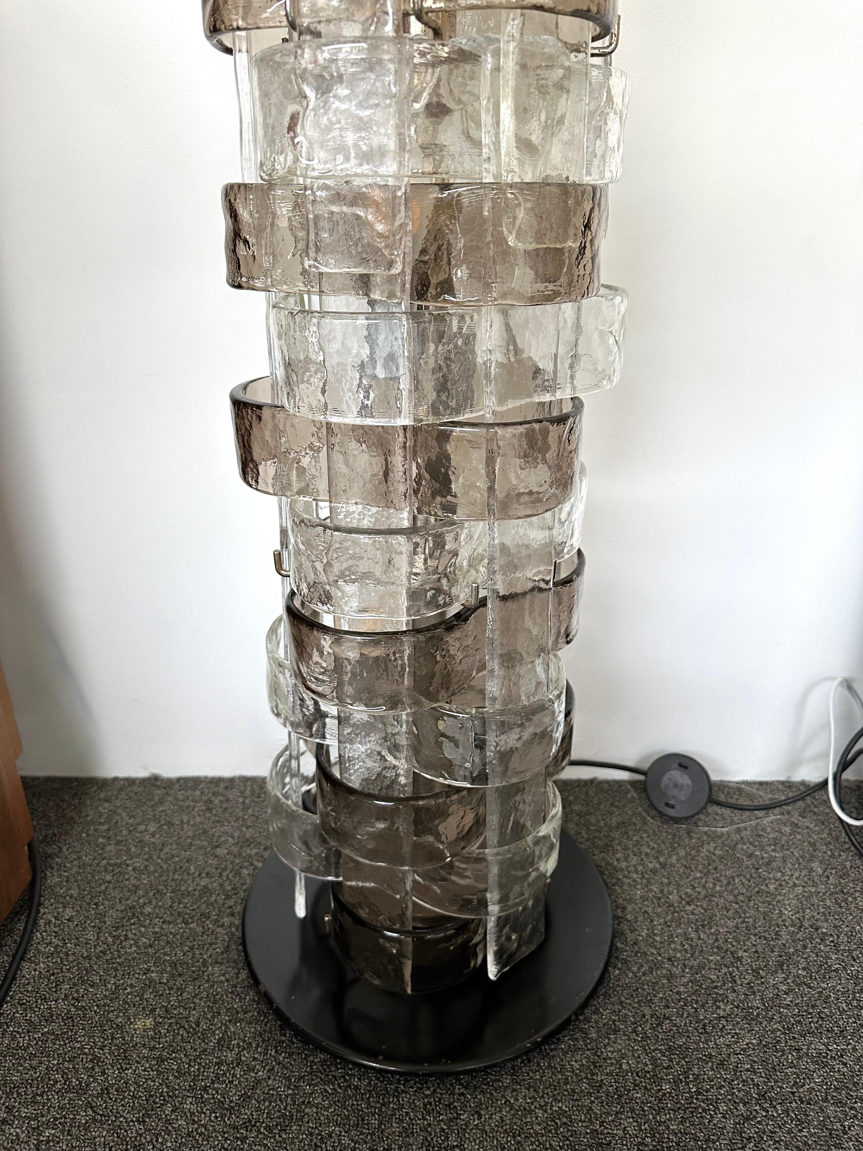 Floor Lamp LT378 Murano Glass by Carlo Nason for Mazzega, Italy, 1970s For Sale 3