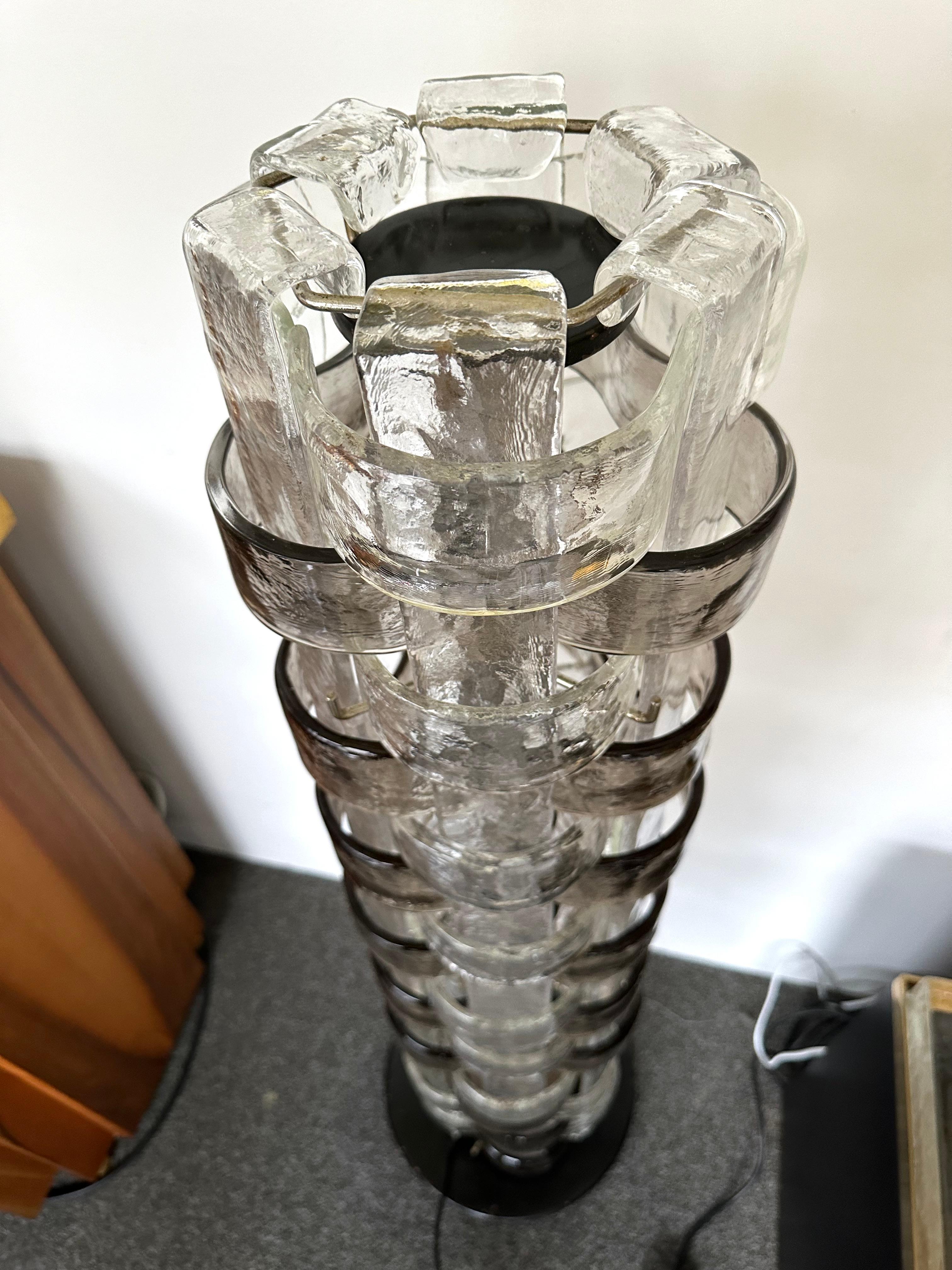 Floor Lamp LT378 Murano Glass by Carlo Nason for Mazzega, Italy, 1970s For Sale 4