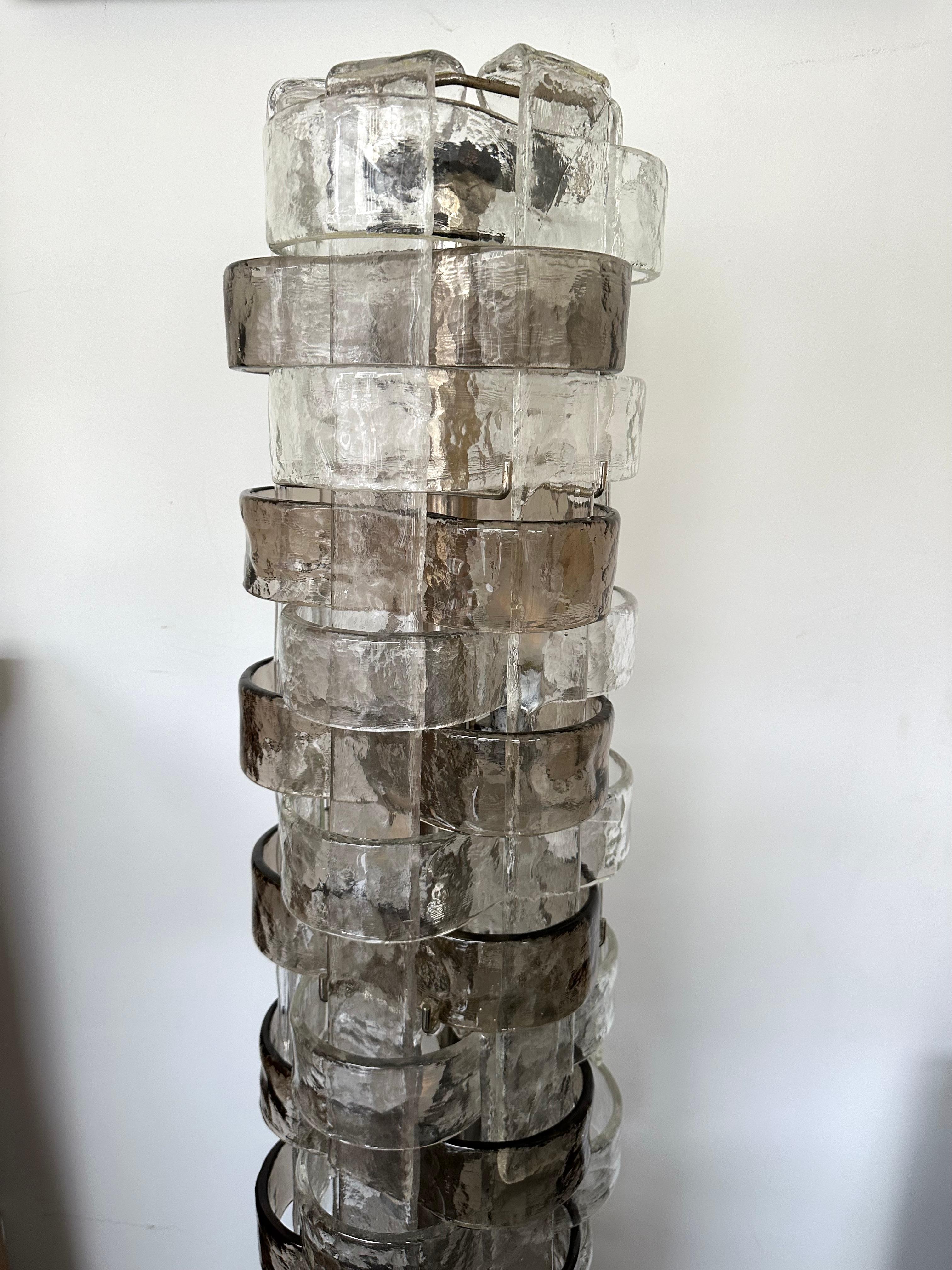 Floor Lamp LT378 Murano Glass by Carlo Nason for Mazzega, Italy, 1970s For Sale 5